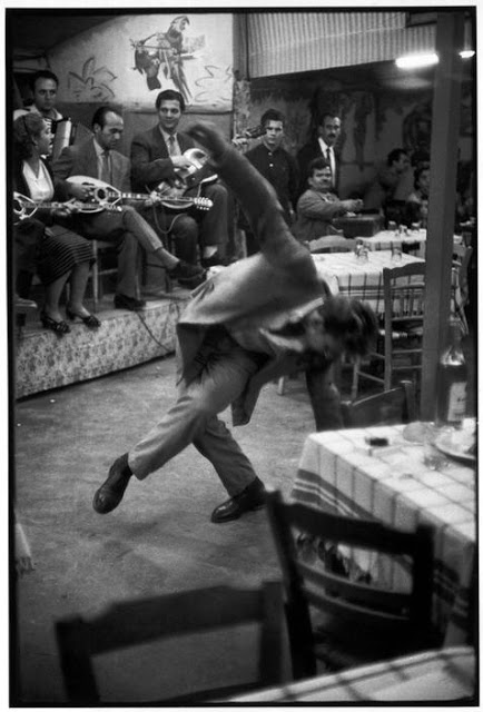 Zeibekiko dancer – Henri Cartier Bresson – Cafe Piraeus.Greece